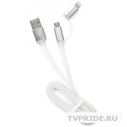 Кабель USB - iPhone 8pin microUSB 1м