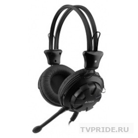 A4Tech HS-28 черный 1.8м мониторы оголовье HS-28 BLACK 567947